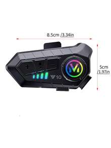 Wireless Bluetooth 5.3 Helmet Headset Hands-Free Motorcycle Headset Waterproof MP3 Music Player Speaker Set Suitable For Motorcycles - Y10 - View 10