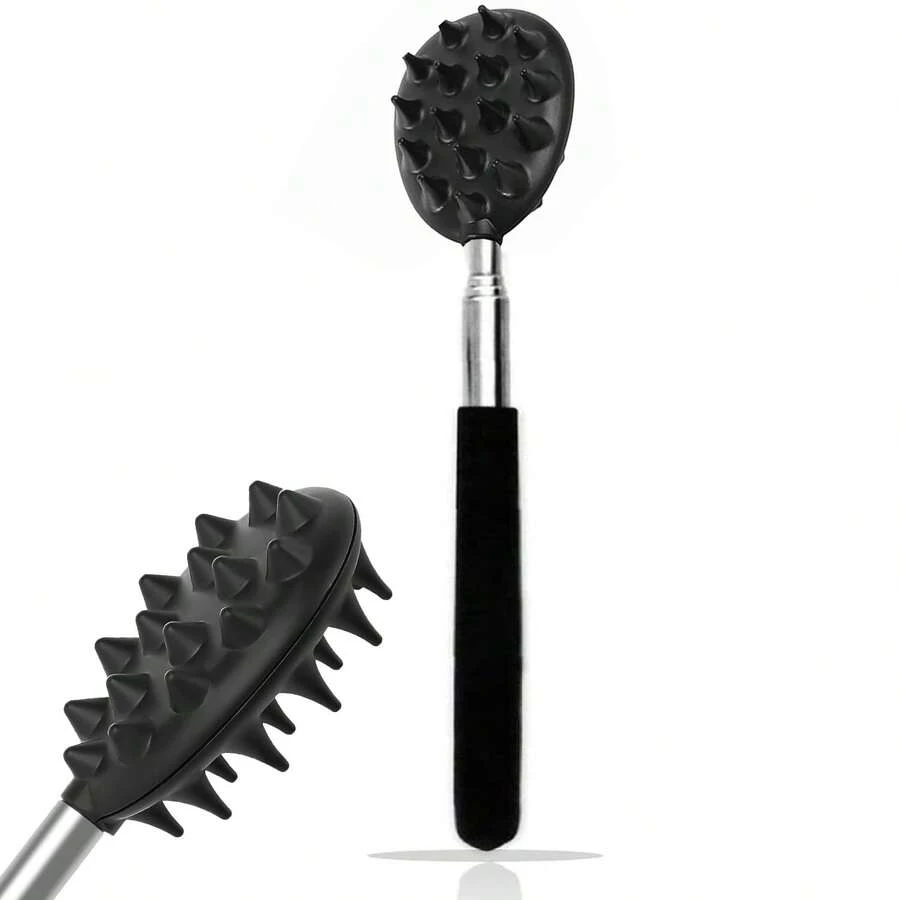 Classic 5-Section Cactus Back Scratcher, Extends Up To 28 Inches To Cover Full Back, 1/4 Inch And 1/2 Inch Spikes, One-Handed Telescopic Itch Relief Stick, Durable PVC Material, Suitable For Elderly, Adults And Pets Christmas Stocking Stuffer Gift