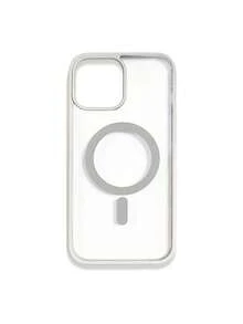 1pc 5-Style Optional Contrast Border Magnetic Large Window Transparent Phone Case, Ins Minimalist Phone Case, Built-In Magnetic Ring Supports Wireless Charging; Covers, A Style Transparent Border / B Style Light Pink Border / C Style Vibrant Orange Border / D Style Classic Black Border / E Style Light Gray Border, Raised Lens Full Coverage Anti-Drop Soft Shell, Minimalist Versatile Fashion Phone Case, Suitable For Personal Use, Birthday Gift Choice; Compatible With IPhone Case - Multicolor - View 46