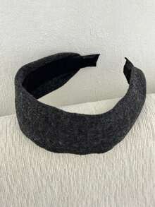 1pc Autumn/Winter Wide Knit Headband High Crown Hair Hoop Daily Wear Women's Hair Accessory - Multicolor - View 9