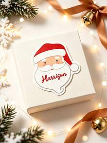 Personalized Christmas Gift Stickers, Customizable Text Holiday Labels, Perfect For Decorating Gift Wrappings, Envelopes And Candy/Snack Packaging. - Multicolor - View 6