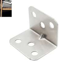 Iron L-Shaped Bracket 90 Degree Angle Fixing Bracket Furniture Hardware Fittings - 50pcs - View 7
