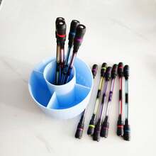 4pcs Rotating Ballpoint Pens, Spinning Pen Toys, Entertainment & Stress Relief, Improve Focus And Cognitive Ability - Multicolor - View 12