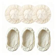 2/3/4/6 piezas Forros para cesta de fermentación Banneton, forros redondos para cesta de fermentación de pan, tela de algodón para fermentación de masa de masa madre con borde elástico, forros reutilizables para cesta de fermentación de mimbre, 10 pulgadas - Multicolor - Ver 3