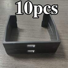 10-2pcs Power Socket Mounting Bracket, Socket Fixer, Power Strip Holder, Plug Storage Rack, Wall-Mountable With Drill Holes, Surge Protection Bracket, Sturdy Socket Organizer, Suitable For Home And Office Cable Management System, Space-Saving Storage And Fixing Device - Multicolor - View 13