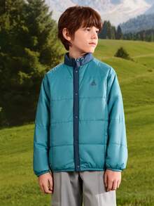 Balabala Christmas Baby Padded Coat Soft Warm Loose Comfort Jacket Infant Boys Winter Daily Wear - Blue Tint - View 3