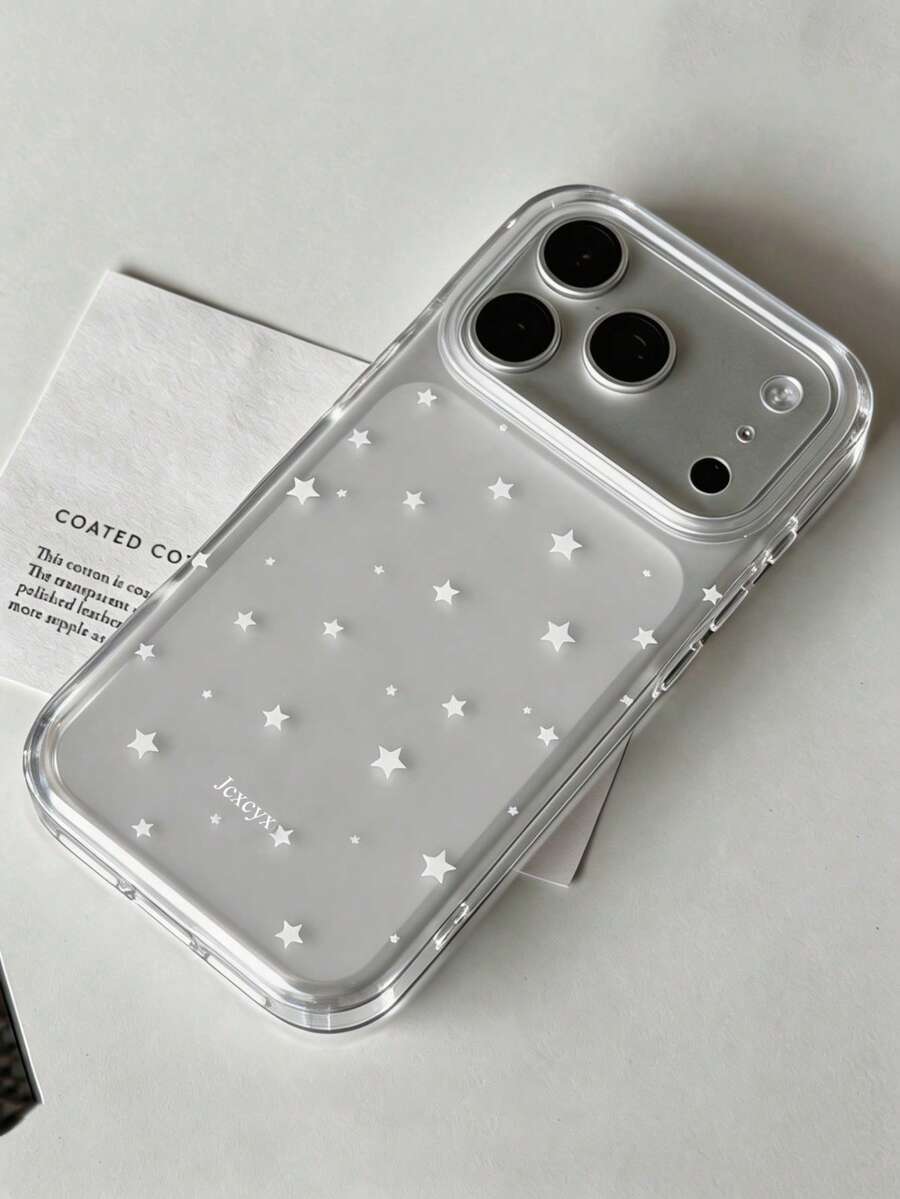 黃紫色星星透明手機殼，適用於 iPhone 18 Pro Max 17 Pro Max 17 Pro 17 16 Pro Max 16 Pro 16 15 Pro Max 15 Pro 14 15 16 Plus 11 15 14 13 17，可愛極簡透明軟殼，適合女孩和女性作為禮物