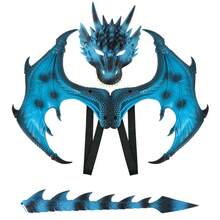 1set-Dragon Costume Accessories Set, Fantasy Cosplay Props, Masquerade, Party, Performance, Photo Props, Gothic Party Dress Up, Role Play Outfit Accessories, Christmas & Birthday Gifts - Multicolor - View 22