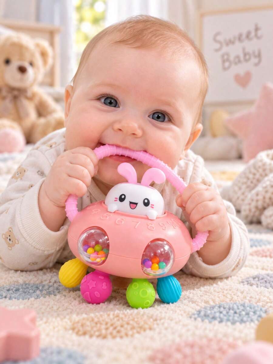 Infant Rattle Grip Ball Early Education Development Toy Sensory Toy Children Toy Baby Toy Christmas Essential Newborn - Multicolor - View 1