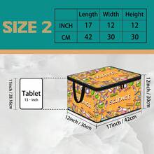 Thickened Storage Bag, Foldable Clothing & Bedding Organizer, Dorm Essential, Suitable For Blankets, Quilts, Wardrobe, Underbed & Dorm Storage, Ideal For Moving, Laundry & Space-Saving Room Organization, Multiple Premium Digital Print Patterns - Multi-color - View 16