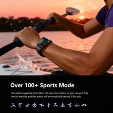 Blackview 具備 GPS 定位的智慧手錶，IP68 防水男女通用智慧手錶，適用手機/Android，健身手錶附心率監測、睡眠追蹤、計步器、卡路里計數、血壓監測，送給男士/女士的手錶禮物 - 查看 7