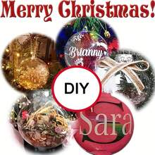 Transparent Christmas Balls, Fillable Plastic Christmas Tree Balls, Crafts, Transparent Plastic Balls, Tree Decorations, Christmas Ornaments, Christmas Decorations - Multiple Styles - View 6