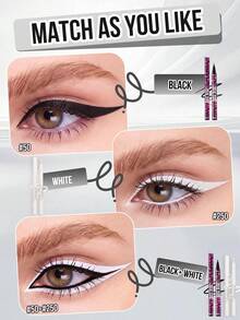 MISSLYN 2Pcs LINER Set, Ultra-Fine, Waterproof, Smudge-Proof, Long-Lasting, One-Stroke Finshed, High-Pigment, Deep Gaze Look, Smooth Texture,Ideal For Girl & Women, Back To School, Commute, Dates, Parties, Halloween,Perfect For Y2K - #Set 1 - View 7