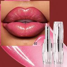 Lipstik Pelembap dengan Warna Suhu yang Melembapkan, Lipstik Halus dan Mengkilap untuk Wanita, Perawatan Bibir dengan Warna Tipis yang Melembapkan untuk Riasan Sehari-hari - tidak ada - View 12