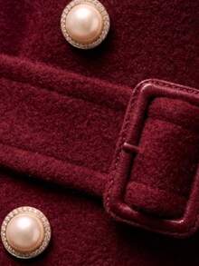 Women Overcoats - Red - View 4