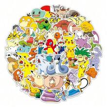 Hasbro 50pcs Pokémon Cartoon Stickers KPOP Merchandise - Multicolor - View 12