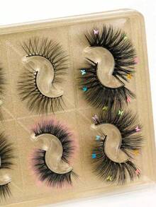8 Pairs Assorted Styles, Voluminous & Curled, Defined Lash Layers, Eye-Enlarging, Suitable For Daily, Date, Party And Photo-Ready - View 3