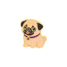 Cute Dog Enamel Pins Set, Pug Bichon Corgi Schnauzer French Bulldog Lapel Brooches, Metal Badges For Backpack Jacket Decor, Lover Gift For Dog Lovers - Multicolor - View 18