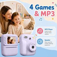 Christmas, Birthday, And Halloween Gift Ready – Multifunctional Instant Print Camera With 1080P HD Recording, 2.4-Inch Display, 1300mAh Battery, And Portable Travel Design – Present For Men, Women, And Photography Enthusiasts - View 12