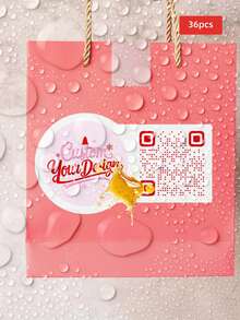 1/8/36/60 buah Label Kode QR yang Dapat Disesuaikan dan Dipersonalisasi, Dapat Mendesain Pola dan Kode QR, Cocok untuk Kotak Hadiah, Tas Hadiah, Meja, Dinding, Sempurna untuk Pecinta Kerajinan Tangan, Keluarga, Kolega, Pengantin, Sahabat, Cocok untuk Natal, Pernikahan, Pesta Pertunangan, Ulang Tahun - Multiwarna 1 - View 8
