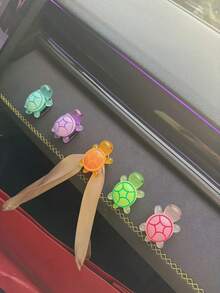 Car Seat Organizer Clip Little Turtle Car Ornament Interior Electric Vehicle Center Console Car Decoration - A - View 10