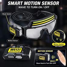 Rechargeable LED Headlamp, Motion Sensor Hands-Free Work Light, Independent COB Light Strip And Spotlight, Emergency Flashing Light, Type-C Charging, Hands-Free Design, Perfect For Car Repair, Running, Camping, Fishing, Cycling And Hiking - A - View 3