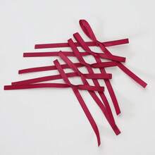 20pcs Ribbon Bow Flower Gift Wrapping, Cake Decoration, Handmade Sewing Accessory Bows, DIY Jewelry Hair Accessory Valentine's Day - Burgundy - View 5