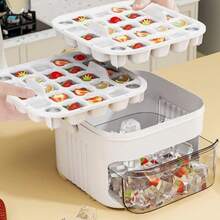 Portable Ice Maker With One-Touch Press Double Layer 50 Ice Cube Maker UK - A - View 7