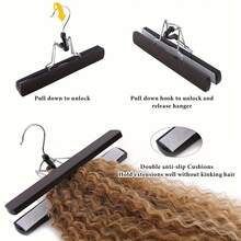 Long Hair Extension Storage Bag With Hook, Suitable For Hair Bundles, Hair Pieces, Ponytail Wigs, Hair Extensions, Non-Woven Fabric Carrying Case - Multi-color - View 3