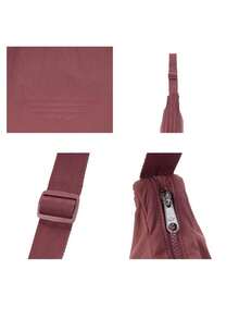 Adidas Unisex Outdoor Sports Casual Bag HB HALF CRECENT Daily Commute Crescent Crossbody Bag KR9047 - Elegant Deep Red - View 5
