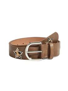 2/1pc New Punk Diamond Inlaid Belt, Hip Hop Motorcycle Style Diamond Belt, Suitable For Japanese, Korean, And Western Appearance, - Multicolor - View 4