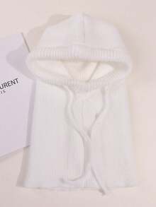 1 buah Balaclava Rajut dengan Tali Serut yang Dapat Diatur, Gaya Streetwear Keren, Fungsional, Kasual, dan Personal, Tekstur Rajut Bergaris Vertikal, Desain Bukaan Satu Sisi, Perlindungan Menyeluruh Terintegrasi untuk Kepala dan Leher, Tali Serut di Bagian Bawah untuk Penyesuaian Kekencangan, Cocok untuk Berbagai Lingkar Kepala, Efektif Menghalangi Angin Dingin, Cocok untuk Bersepeda di Luar Ruangan Musim Dingin, Ski, Pakaian Sehari-hari, Pesta Tema, Tampilan Rapi dan Menarik, Aksesori Penutup Kepala Hangat yang Praktis dan Terintegrasi - Beraneka warna - View 10