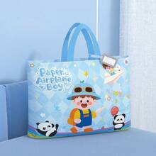 Large Capacity Portable Carrying Bag, Designed For Kindergarten Students, Can Hold Bedding And Blankets, Comes With 1 Luggage Tag - Multicolor - View 3