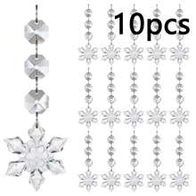 Christmas Transparent Acrylic Pendant Snowflake Icicle Water Drop Decoration, Suitable For Christmas Tree Winter Party Acrylic Ice Crystal Hanging Ornament - Multicolor - View 13