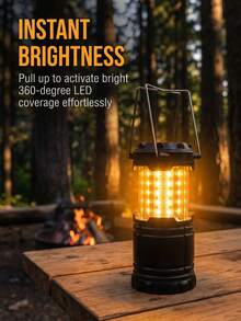 GOTURE 1pc Foldable Camping LED Light, Survival Gear For Hurricanes And Other Emergencies, Emergency Light For Storms And Power Outages, Also Suitable For Fishing And Other Outdoor Activities (Battery Not Included, Uncharged) - Multicolor - View 4