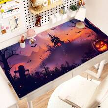 Halloween Pumpkin Shining Cool Light Desk Pad Protector Y2K Cool Kawaii Pink Mouse Pad Office Desk Mat Waterproof Non-Slip Rubber Desk Blotter Pad Antislip Base Gaming Esports User - View 59