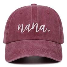 1pc Nana Embroidered Baseball Cap Unisex Outdoor Sports Events Casual Sun Protection Duck Tongue Dad Hat - Multicolor - View 4