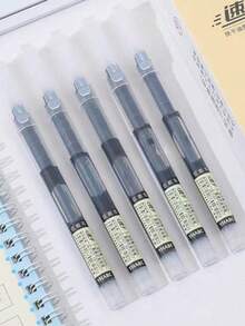 10/15/20/5pcs Liquid Ink Pens, Quick-Dry Signature Ink Pens, 0.5mm Black/Blue/Red Ink, School/Office Ballpoint Pens Back To School Essentials - Sets - View 13