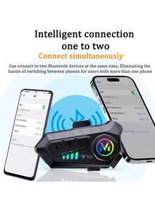 Wireless Bluetooth 5.3 Helmet Headset Hands-Free Motorcycle Headset Waterproof MP3 Music Player Speaker Set Suitable For Motorcycles - Y10 - View 7