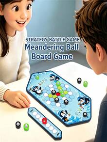 Children's Magnetic Curved Ball Magnetic Induction Chess Parent-Child Interactive Two-Player Competitive Board Game Toy - Multicolor - View 4