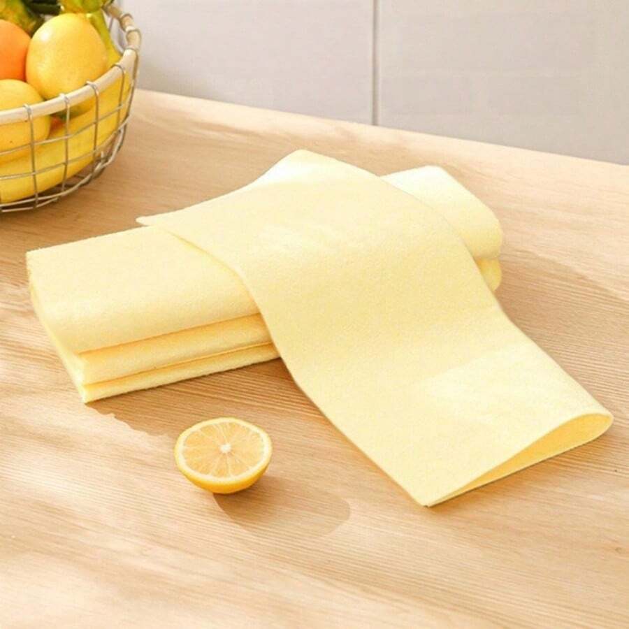 10pcs Multipurpose Kitchen Cleaning Cloth, Reusable Oil Resistant Dish Towel, Super Absorbent Lint-Free Dish Rag For Tableware Countertop Cleaning