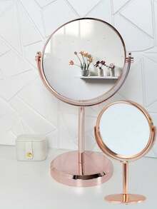 European Style Coated Desktop Double-Sided Large Princess Mirror - Rose Gold - View 8