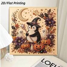 New Pearl Painting Halloween Theme Penguin Elf Pattern Design For Home Wall Decor Art, Inspiring Creative Passion, Thoughtful Halloween Gift For Creative Handmade Art Enthusiasts Diamond Painting Kit Halloween - Pearl Painting - View 2