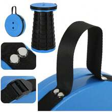 Outdoor Portable Folding Stool, Adjustable Plastic Telescopic Stool For Train, Street Vending, Fishing - Multicolor - View 6