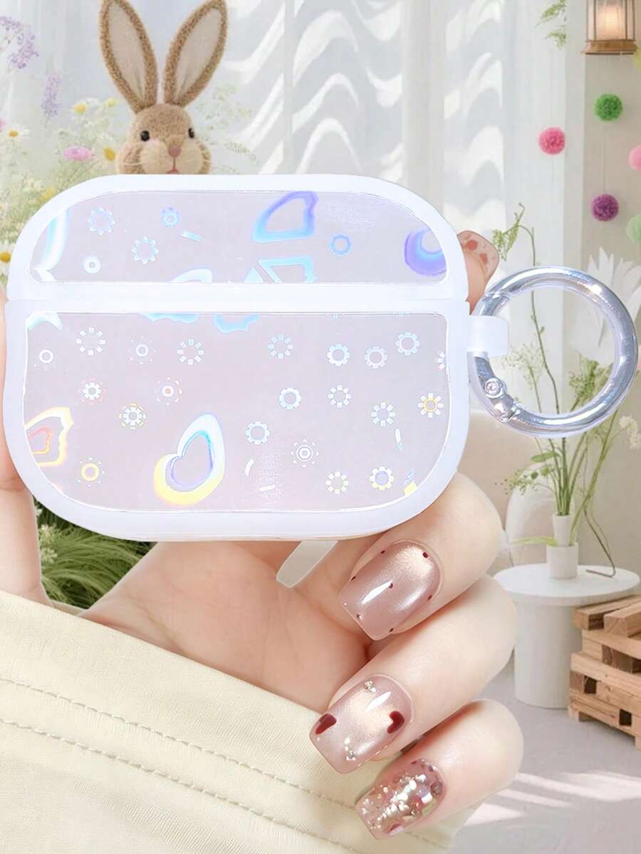 白色修身腰線雷雕耳機保護殼，適用於 iPhone 5、4 Pro、3 Pro、2、3、2，柔軟高品質