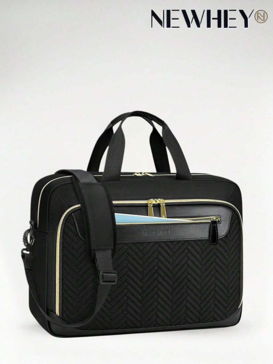 NEWHEY 17.3 Inch Laptop Bag For Men Water Resistant Briefcase Large Capacity Messenger Bag Teacher Bag For Work School Travel Business Office - Multicolor - View 1