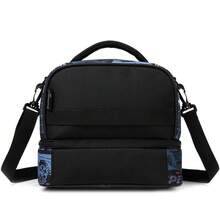 1pc Boys' Cute Dual Compartment Bag With Adjustable Shoulder Strap Cute Pattern Back To School For Students - Double-layer Bread Rolls - View 5