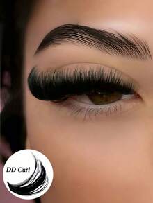 DD Curl Voluminous Thick Clumpy False Eyelashes, Dramatic Full Eyelashes, Suitable For Beginners - DD - View 9