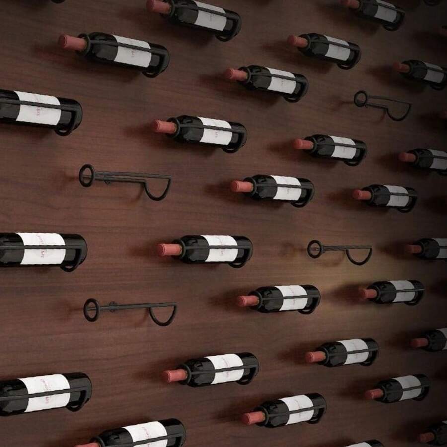 Modern Wall Mounted Wine Rack - European Style Floating Display Shelf, Suitable For Red Wine And Beer Bottles, Rustic Home Bar Decor, Kitchen And Dining Room Storage Solution - Multicolor - View 1