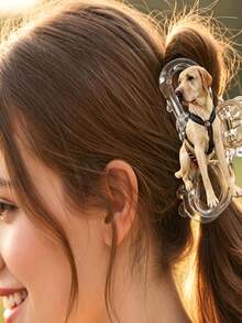 Custom Photo Hair Clip, Custom Pet Photo Hair Clip, Personalized Hair Accessory, Gift For Dog Mom Cat Mom, Hair Clip Ornament - Multicolor - View 2